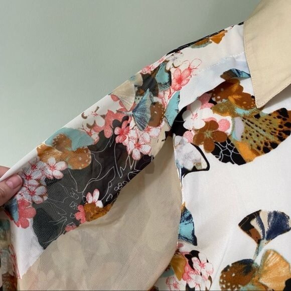3.1 Phillip Lim Target Abstract Floral Blouse - Picture 5 of 14